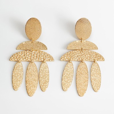 Embossed Earrings from Mango