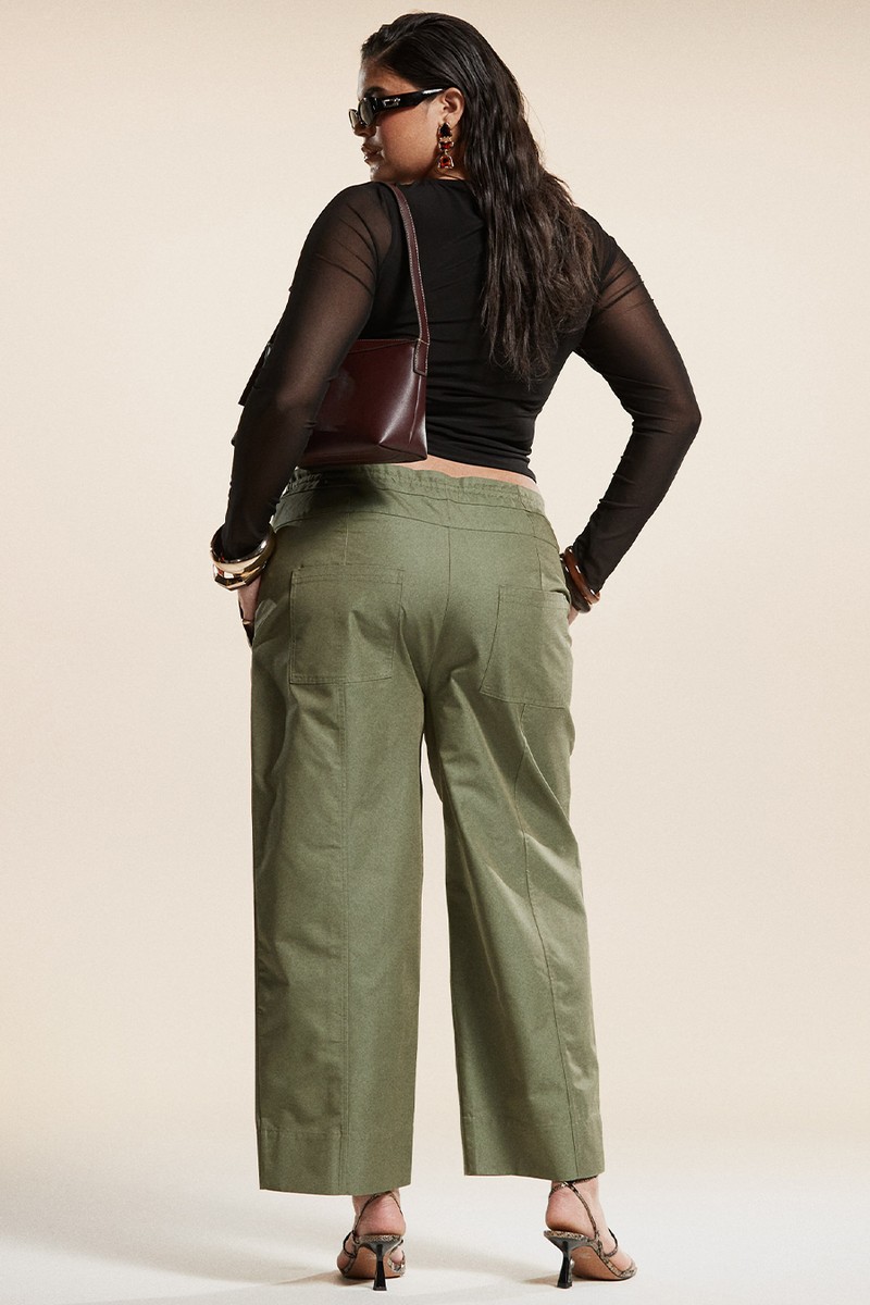 Curve Barrel Trousers With Seam Detail from ASOS DESIGN