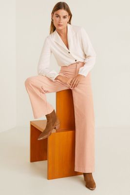 Corduroy Straight Trousers from Mango