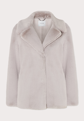 Faux Fur Boxy Short Coat from Jigsaw