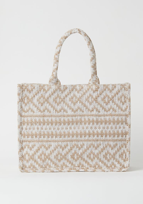 Jacquard-Weave Handbag