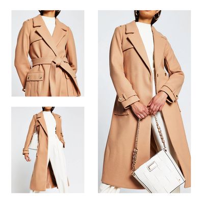 Utility Longline Belted Coat, £80