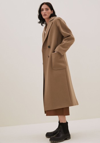 Wool Double Breasted Coat from Marks & Spencer