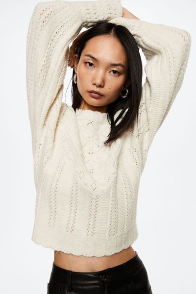 Openwork Knit Sweater