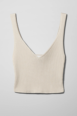 Jane Knitted Crop Top from Weekday