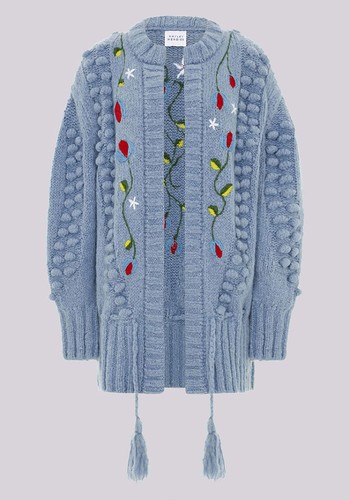 Gloria Embroidered Alpaca Wool Midi Cardigan from Hayley Menzies