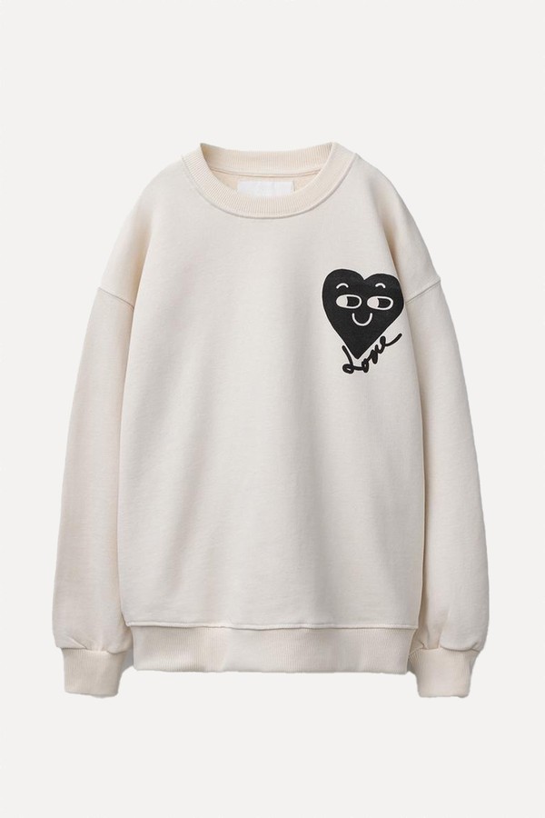 Heart Print Hoodie