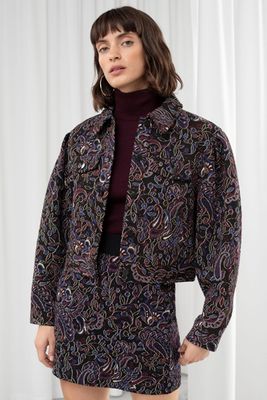 Paisley Jacquard Boxy Jacket from & Other Stories