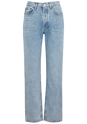 Lana Light Blue Straight-Leg Jeans from Agolde