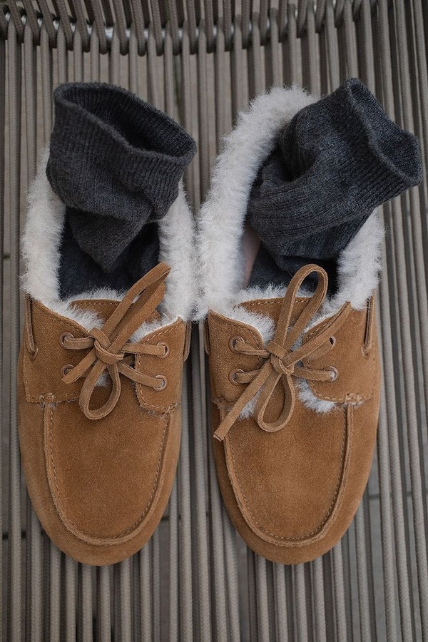 Fluffy Suede Loafers from NA_KD