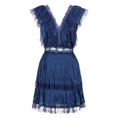 Lanora Lace Trim Midi Dress from Alice + Olivia