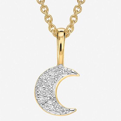 Moon 18ct Gold Vermeil & Pave Necklace from Missoma