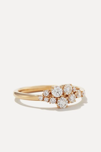 Diamonds Cluster Ring 