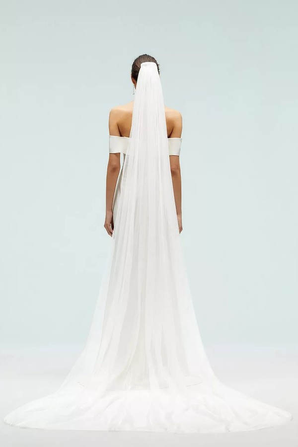 Premium Plain Cathedral Length Soft Tulle Veil from Coast