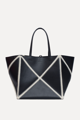 The Origami Alt-Nappa Crochet Large Tote