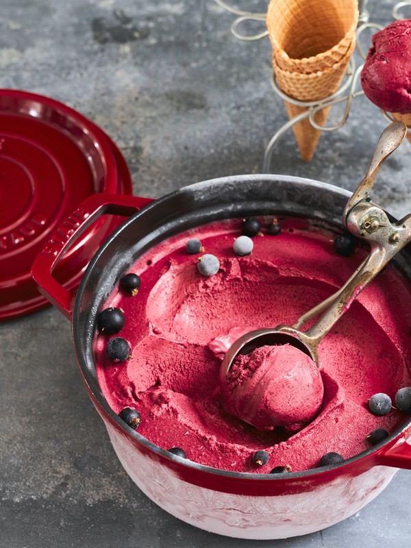 Cassis-Butter Ice Cream