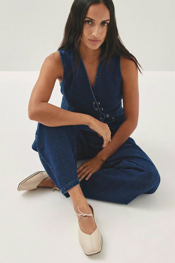 Sway Leather Ballet Flats from Alohas