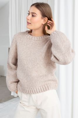 Cropped Wool Blend Sweater from & Other Stories