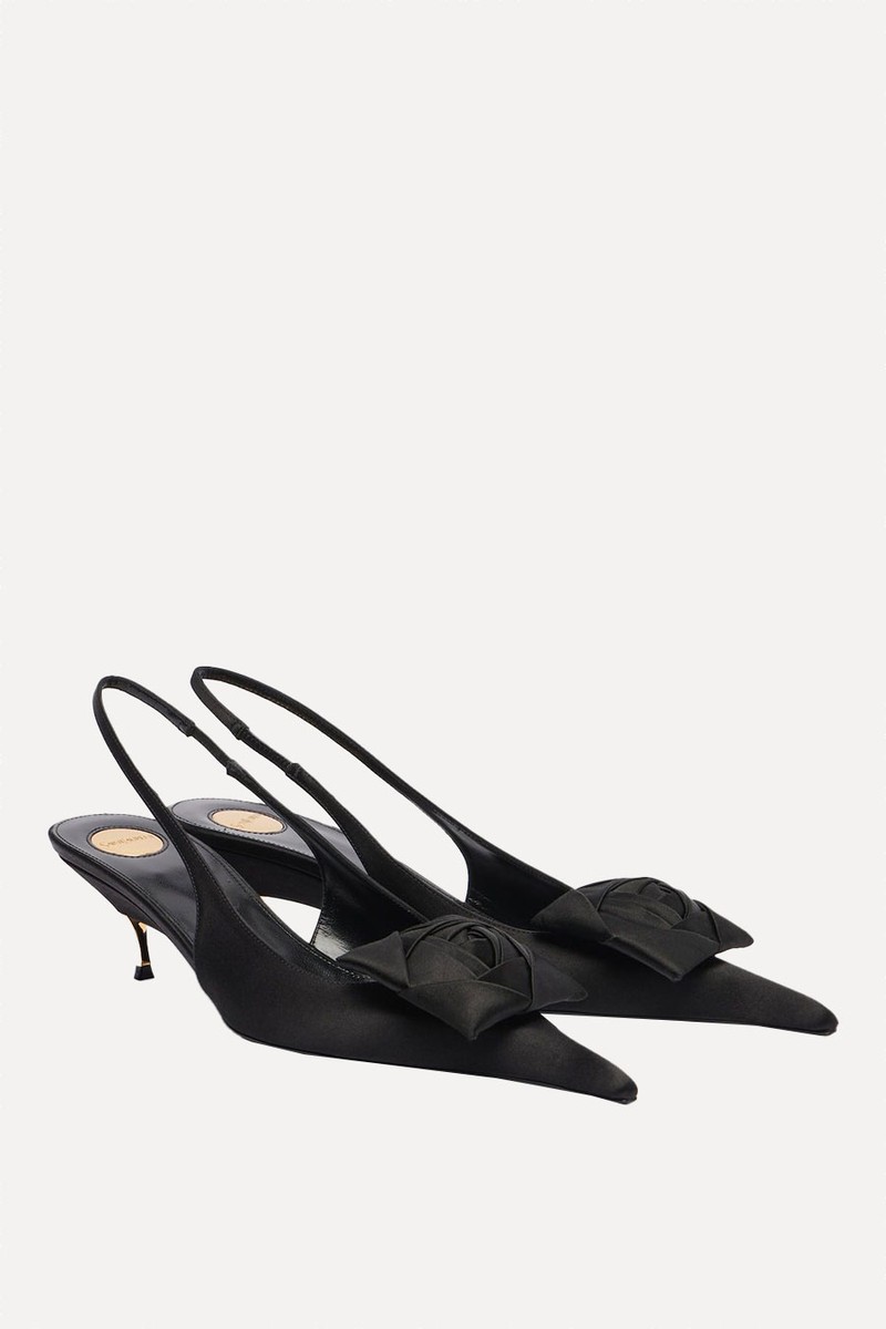 Dakota 50 Crêpe Satin Slingback Pumps from Saint Laurent