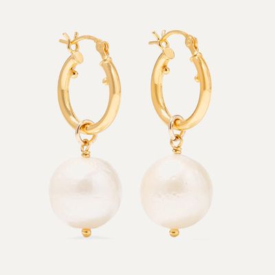 Gold Plated Pearl Earrings from Chan Luu
