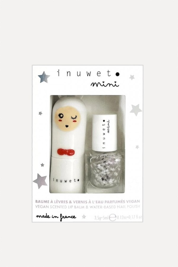 Scented Lip Balm & Star Nail Varnish Set from Inuwet