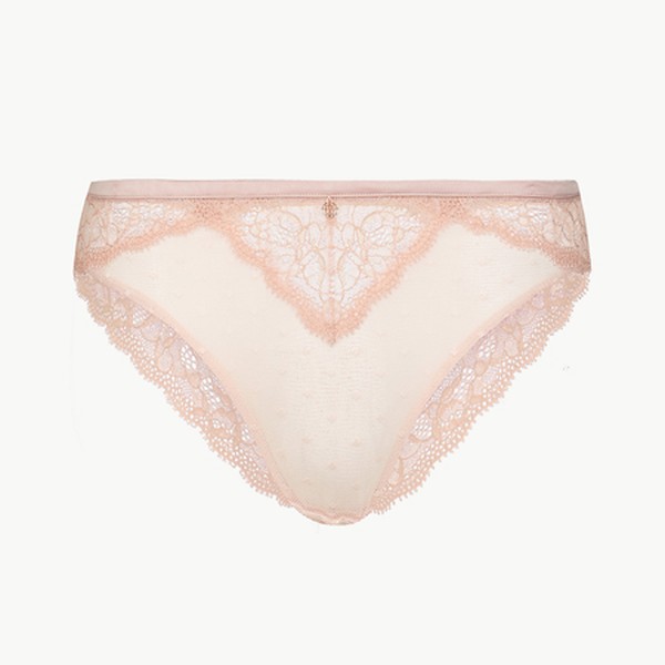 Spot Mesh & Lace High Leg Knickers from Marks and Spencer