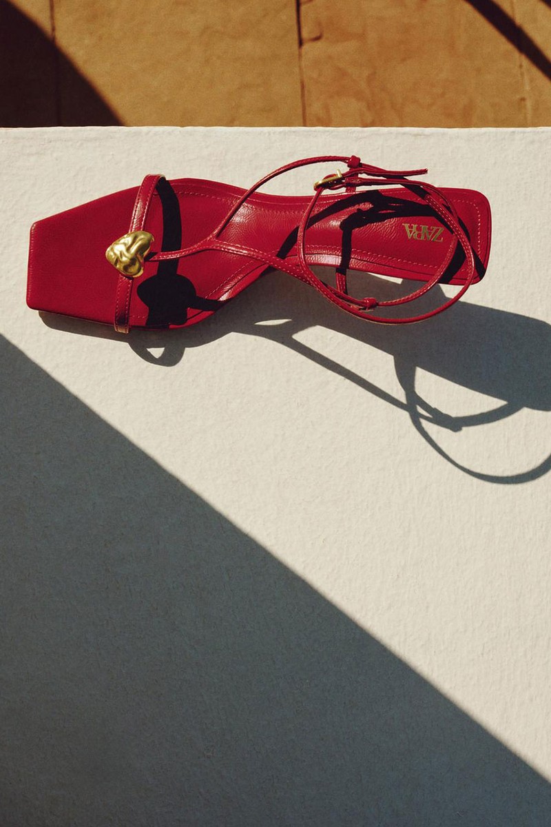 Heeled Sandals With Metal Detail from Zara