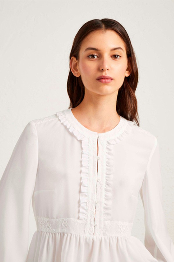 Crepe Light Lace Blouse from French Connection