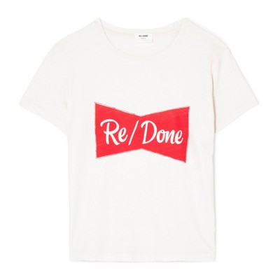 Printed Cotton Jersey T-Shirt from RE/DONE