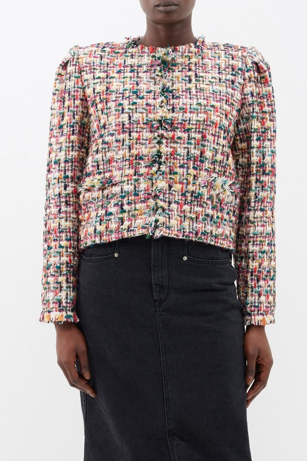 Zingya Collarless Tweed Jacket from Isabel Marant