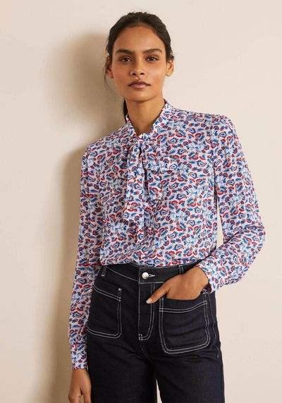 Dora Tie Neck Blouse, £80 | Boden