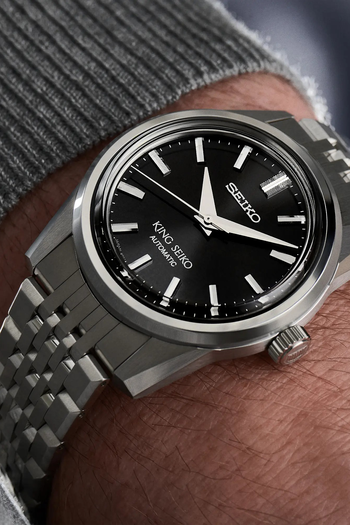 King Seiko Charcoal Grey Stainless Steel Watch from Seiko