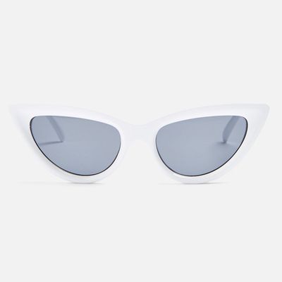 Cece White Feline Sunglasses from Topshop