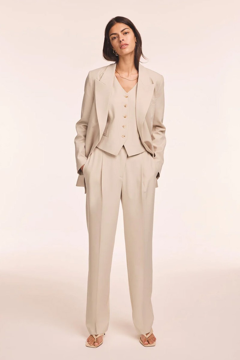 Tapered Buckle Detail Trousers from Mint Velvet