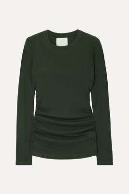 Marion Ruched Stretch-Lyocell Top from Citizens Of Humanity