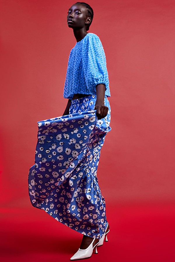 Floral Print Skirt from Zara