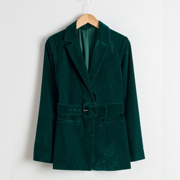 Velvet Belted Blazer from & Other Stories