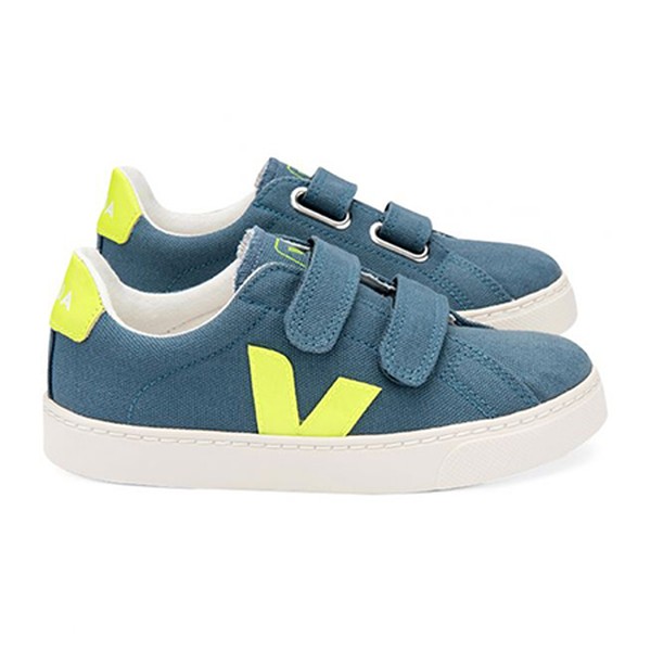Esplar Vegan Canvas Velcro Trainers Navy blue from Veja