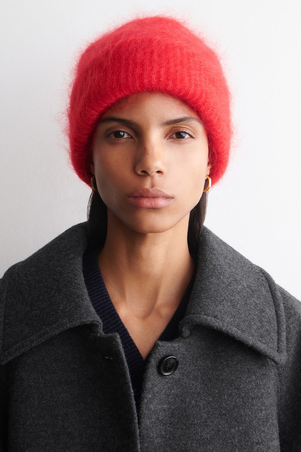 Ribbed Mohair Beanie from COS