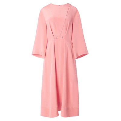 Silk Cropped Sleeve Dress from Tibi