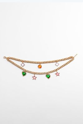 Multicoloured Multi-Strand Charm Necklace from Zara