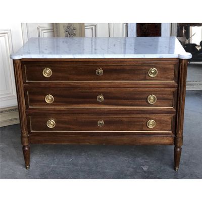 French Marble Top Chest of Drawers from Love Antiques