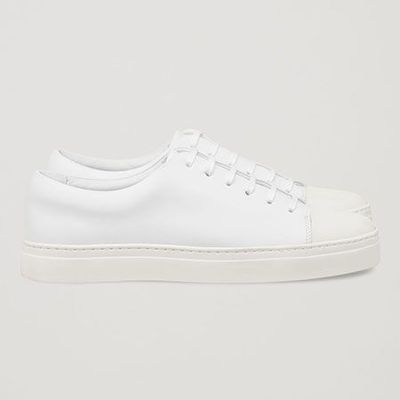 Rubber Detailed Leather Sneakers from COS