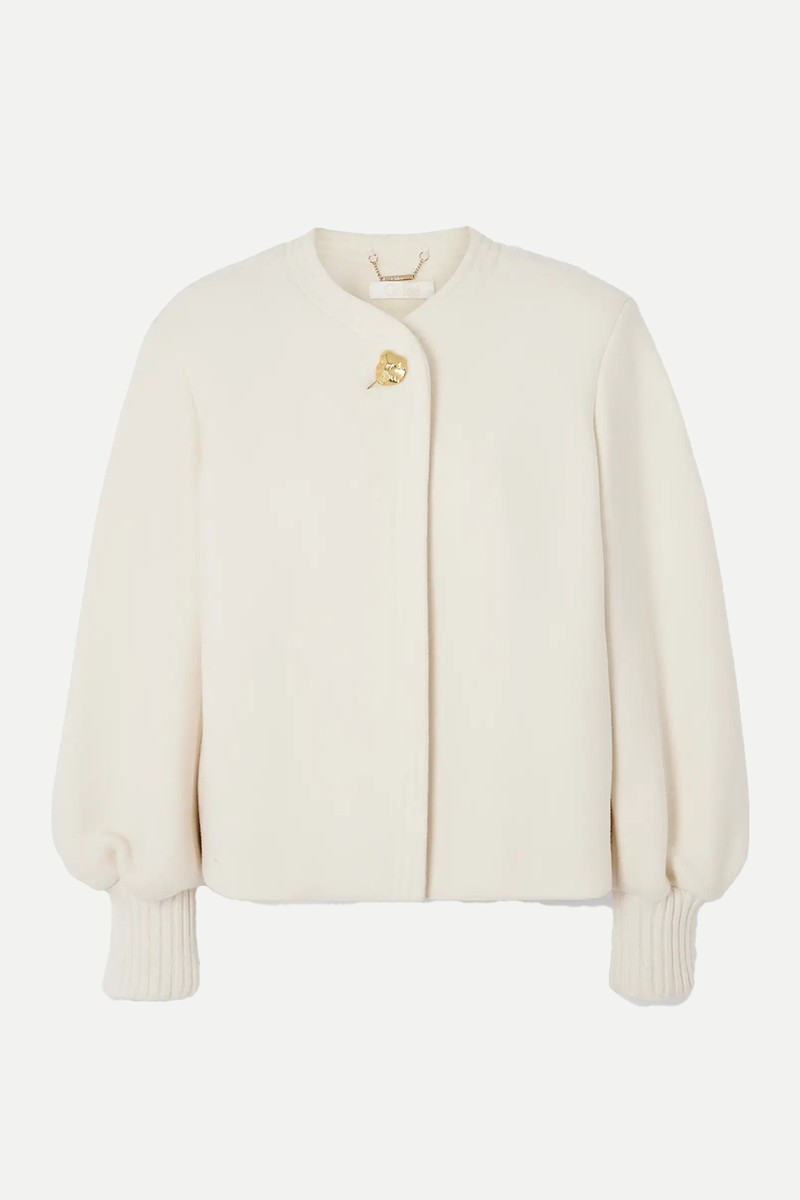 Embellished Wool-Blend Jacket from Chloé
