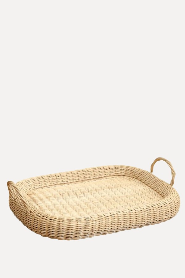 Chunky Rattan Tray from Hastshilp