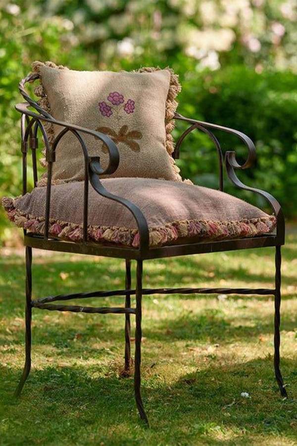 Wrought Iron Garden Chair from Susie Watson Designs