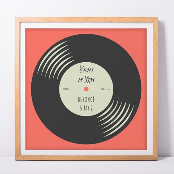 Personalised Vinyl Record Print from BokaPrint