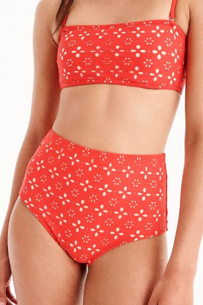 High Waisted Bikini Bottom & Top from J.Crew