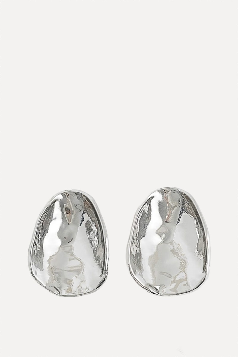 Stud Earrings With Curved Oval Design from ASOS DESIGN