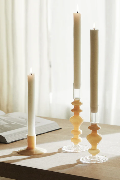 Shaped Glass Candlestick, From £15.99 | Zara Home
